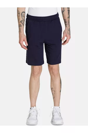 PUMA Men Navy Blue Slim Fit Cotton Sports Shorts