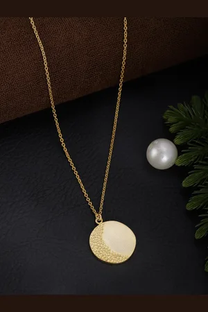 Berserk Gold-PlatedHalf moon Necklace Handcrafted Chain
