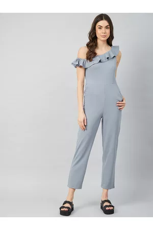 ATHENA Women Grey Solid Jumpsuit