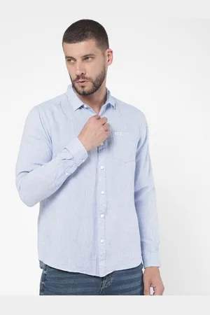 Wrangler Men Blue Classic Casual Shirt
