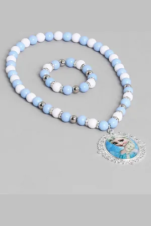 EL REGALO Girls Moti Beaded Jewellery Set