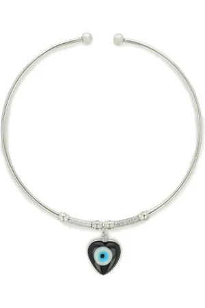 EL REGALO Woman Silver-Toned & Black Tribal Necklace