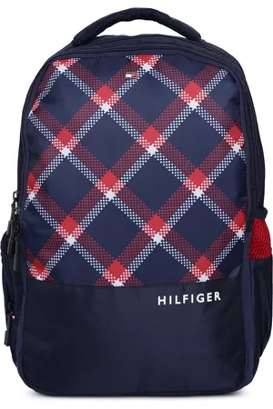 Tommy Hilfiger Unisex Navy Blue & White Backpack