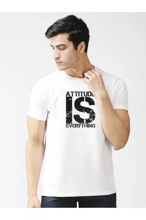 EPPE Men White Typography Printed Sports T-shirt