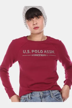 U.S. Polo Assn. U S Polo Assn Women Red Printed Sweatshirt