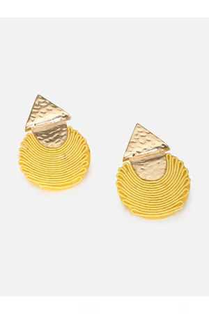 Forever 21 Yellow Contemporary Drop Earrings