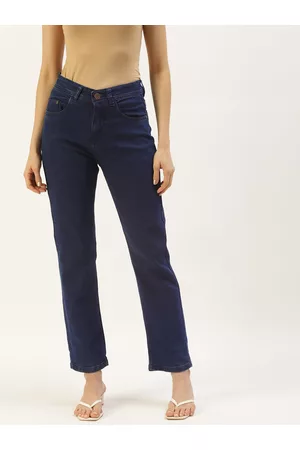 PARIS HAMILTON Women Blue Boyfriend Fit High-Rise Stretchable Jeans