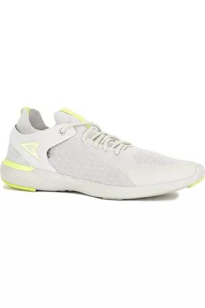 POWER Men Grey Textile Running Non-Marking Shoes