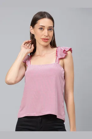 Globus Women Pink Striped Top