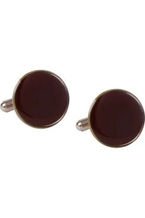 Tossido Men Brown & Gold-Toned Cufflink
