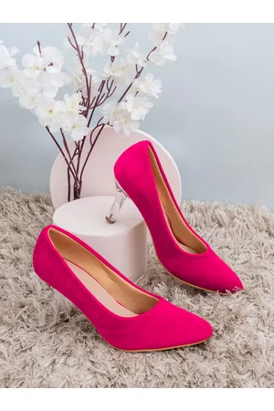 SHEZONE Pink Suede Pumps