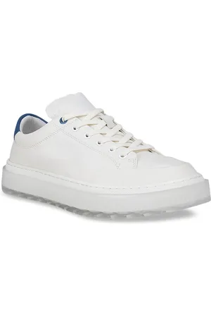 ROSSO BRUNELLO Men White Leather Sneakers