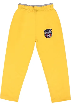 Sweet Angel Boys Yellow Pure Cotton Track Pant