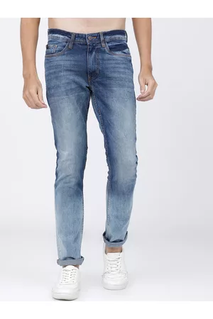 LocoMotive Men Blue Slim Fit Mid-Rise Clean Look Stretchable Jeans