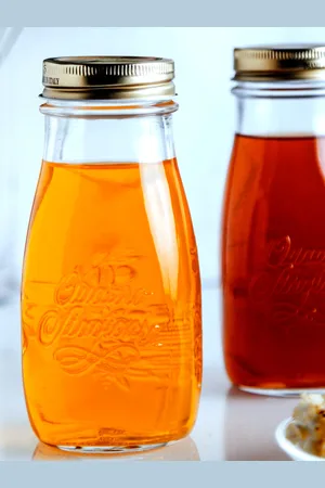 Bormioli Rocco Set of 4 Transparent Jars With Lids