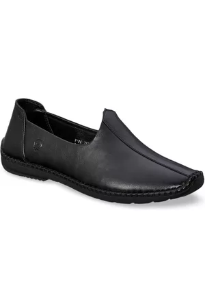 Duke Men Black Solid Loafers