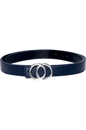 thickskin Girls Navy Blue Textured PU Belt