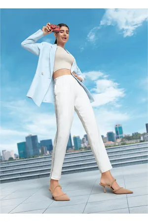 Elleven Women White Trousers