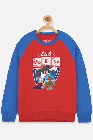 Kidsville Boys Red Tom & Jerry Printed Sweatshirt