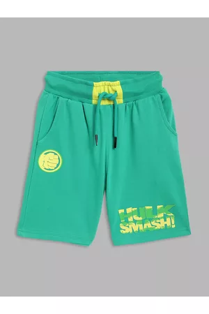 Blue Giraffe Boys Multicoloured Hulk Shorts