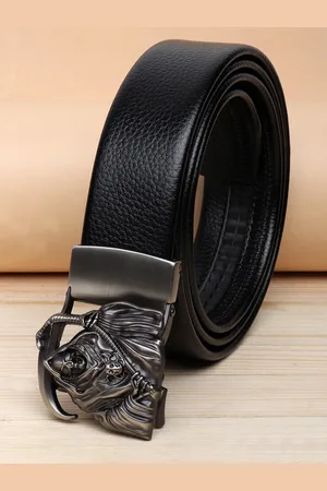ZORO Men Black Textured PU Belt