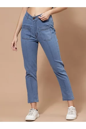 KASSUALLY Women Blue Stretchable Jeans