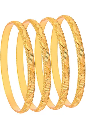 Shivansh Set Of 4 Gold-Plated Bangles