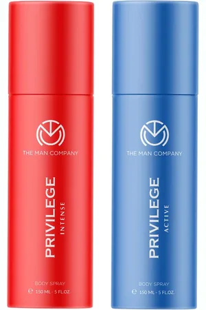 THE MAN COMPANY Men Set of 2 Privilege Body Sprays - Active & Intense - 150 ml each