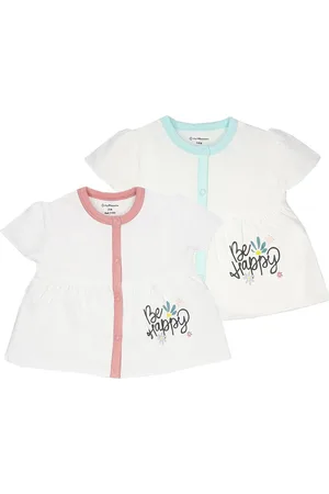 My Milestones Infant Girls Pack of 2 Print Tops