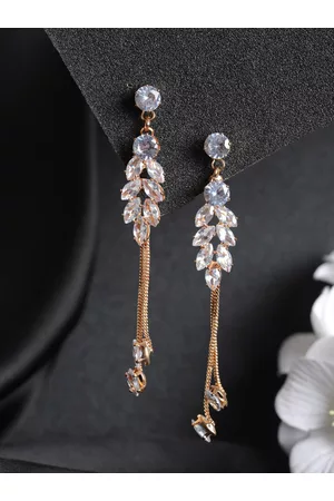 Priyaasi Contemporary Gold-Plated Ear Cuff Earrings