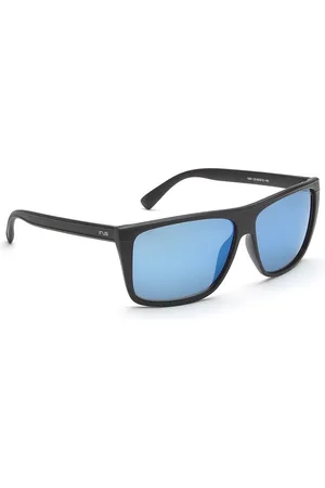 Idee Men Blue Lens & Black Rectangle Sunglasses IRS1051C5SG