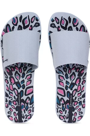 Ipanema Women Blue Printed Sliders