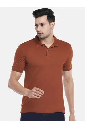 Pantaloons Men Brown Polo Collar Outdoor T-shirt
