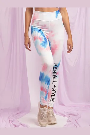 KENDALL + KYLIE Women Multicoloured Printed Brand Logo Print Leggings