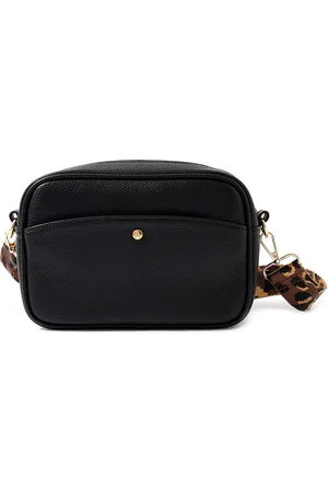 Accessorize London Women Faux Leather Webbing Strap Camera Sling Bag