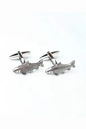 Tossido Men Textured Brass Metal Premium Contemporary Cufflink
