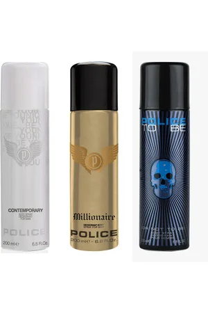 Police Men Pack of 3 To Be Man - Millionaire - Contemporary Deodorant Sprays - 200ml each