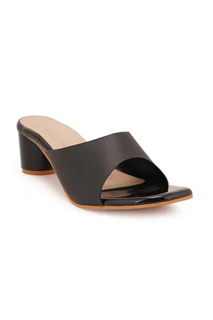 STYLE SHOES Black Block Heels