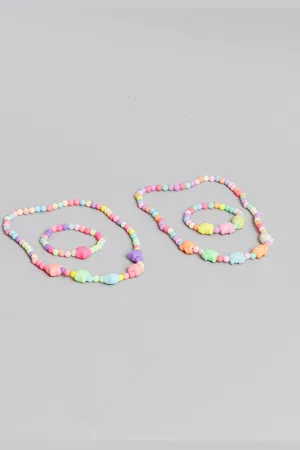 EL REGALO Girls Pack Of 2 Stone Beaded Jewellery Set