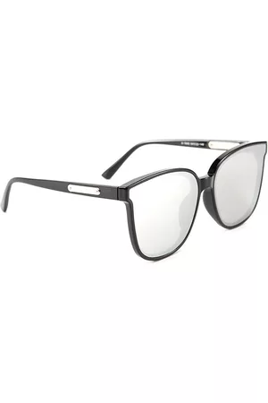 Intellilens Grey Lens & Black Cateye UV Protected HD Sunglasses 1000000060855