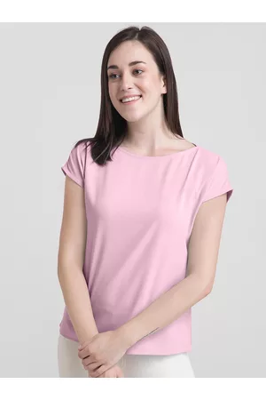 FableStreet Women Pink Solid Regular Top