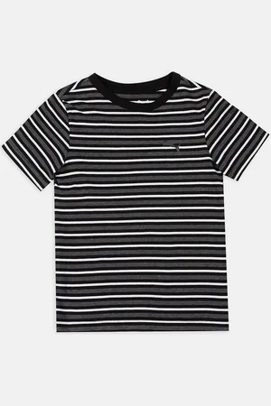 PUMA Boys Striped Regular Fit T-Shirt & Joggers