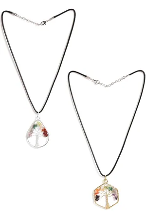 EL REGALO Pack Of 2 Gold-Plated Necklace