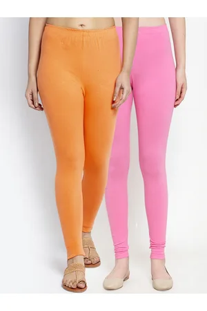 Jinfo Women Pack Of 2 Solid Ankle Length Leggings