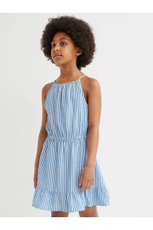 H&M Girls Blue Cut-out Dress