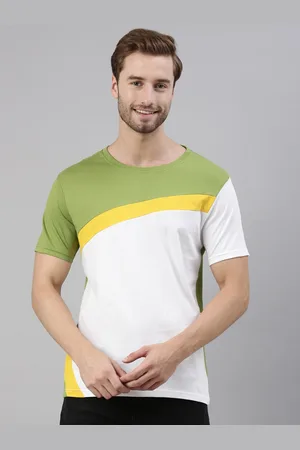 Joven Men Multicoloured Colourblocked T-shirt