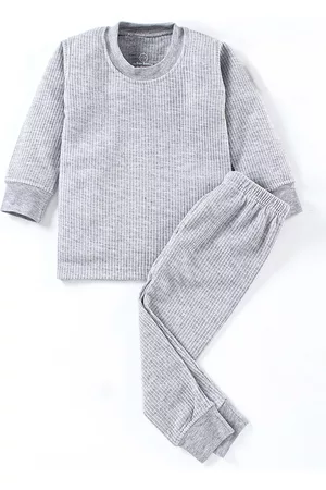 The Boo Boo Club Kids Grey Solid Thermal Set