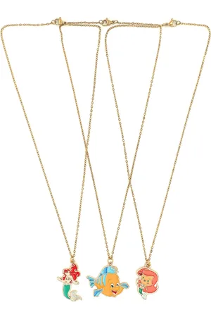 EL REGALO Kids Girls Set of 3 Gold-Toned Handcrafted Necklace