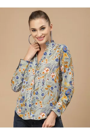 KASSUALLY Women Floral Printed Casual Shirt