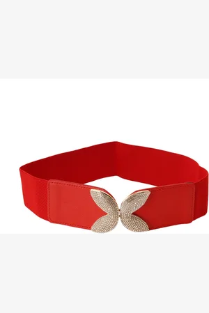 STYLE SHOES Women Red Embellished Belt